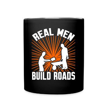 Gardien de route Constructeur de route Préposé à la route - Mug uni - noir - Devant