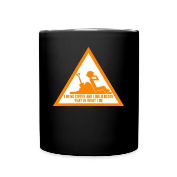 Road Keeper Roadbuilder Roadmaker - Mug uni - noir - Devant