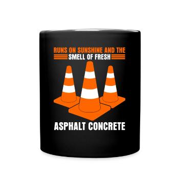 Agent de route Gardien de route Constructeur de routes - Mug uni - noir - Devant