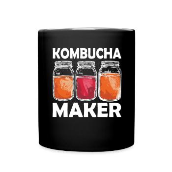 Kombucha Maker Kombucha Tea Lovers - Full Colour Mug - black - Front