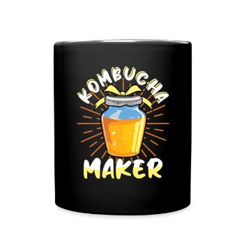 Kombucha Maker Kombucha Tea Lovers - Full Colour Mug - black - Front
