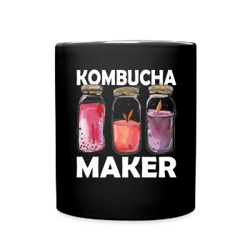 Kombucha Maker Kombucha Tea Lovers - Full Colour Mug - black - Front