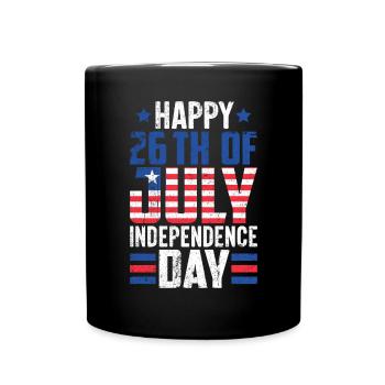 26 juillet Drapeau Libéria Jour de l’indépendance - Mug uni - noir - Devant