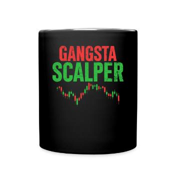 Daytrading Scalping Börseninvestitionen - Tasse einfarbig - Schwarz - Vorne