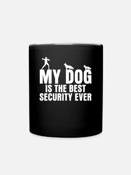 Berger Blanc Berger Allemand Chiens Chien - Mug uni - noir
