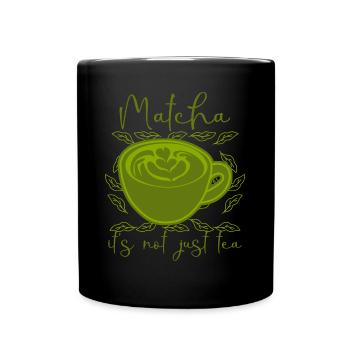 Matcha Tea Powder Japanese Green Tea - Tasse einfarbig - Schwarz - Vorne