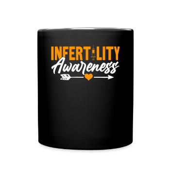 Infertility Awareness Retrieval Day IVF Orange - Full Colour Mug - black - Front