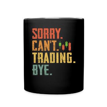 Drôle de trading rétro groovy Marché boursier - Mug uni - noir - Devant
