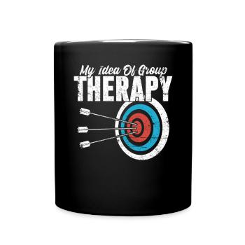 Funny Archery Arrow Recurve Bow Hunting Archery - Full Colour Mug - black - Front