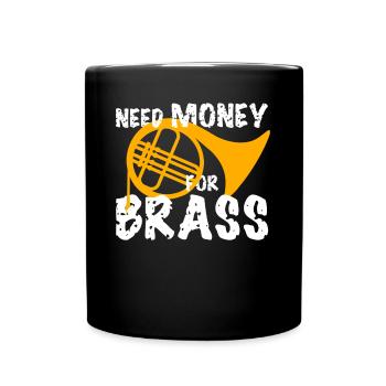 French Horn Orchestra - Tasse einfarbig - Schwarz - Vorne