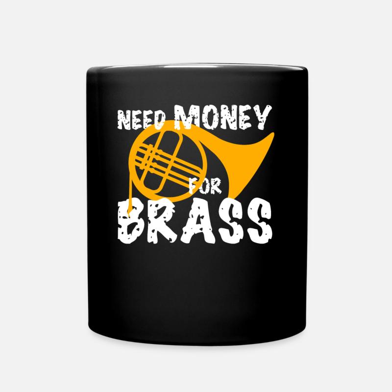 French Horn Orchestra - Tasse einfarbig - Schwarz