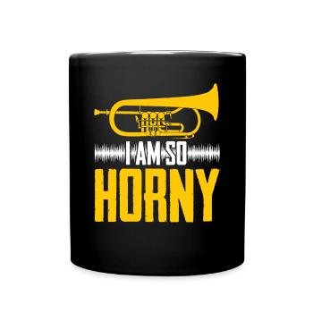 Flugelhorn Brass Instrument Orchestra - Tasse einfarbig - Schwarz - Vorne