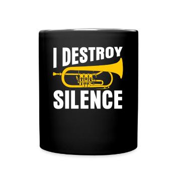 Flugelhorn Orchestra Brass Music - Tasse einfarbig - Schwarz - Vorne
