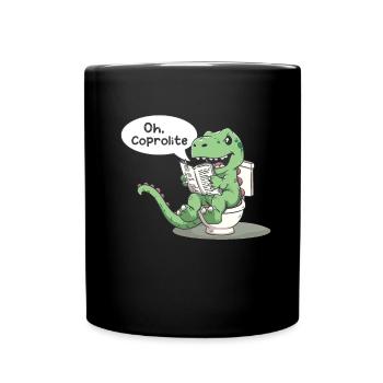 The Humor of Paleontology Dinosaurs - Full Colour Mug - black - Front