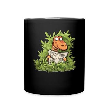 The Humor of Paleontology Dinosaurs - Full Colour Mug - black - Front