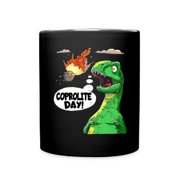 The Humor of Paleontology Dinosaurs - Full Colour Mug - black - Front