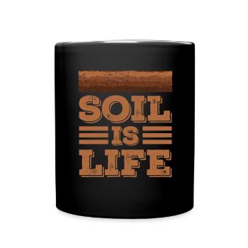 Dear Soil Science Agricultural Scientist - Full Colour Mug - black - Front