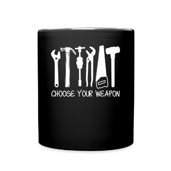 Workshop DIY Dad Craftsman Tools - Tasse einfarbig - Schwarz - Vorne
