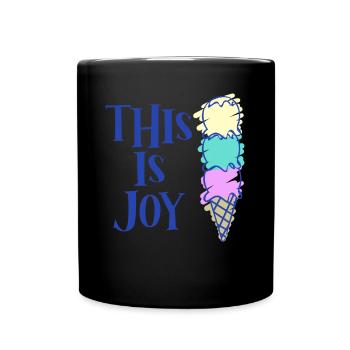 Icecream Ice Cream Cup - Tasse einfarbig - Schwarz - Vorne