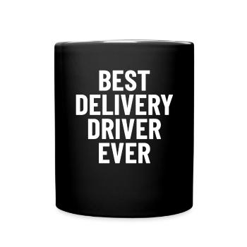 Bester Lieferfahrer aller Zeiten Lieferant Lebensmittelgeschäft - Tasse einfarbig - Schwarz - Vorne