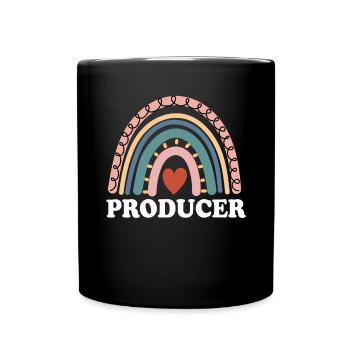 Produzent Boho Rainbow Cinematography Filmemachen - Tasse einfarbig - Schwarz - Vorne