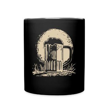 Brasserie maison Beer Brewing Moon - Mug uni - noir - Devant