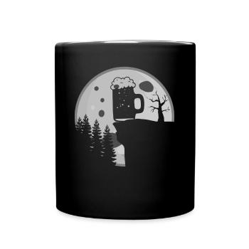 Brasserie de bière à domicile Moon Brewery - Mug uni - noir - Devant