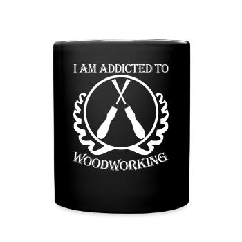 Bois de chauffage Bois de bûcheron - Mug uni - noir - Devant