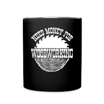 Bois de chauffage Bûcheron Bois Travail du bois - Mug uni - noir - Devant