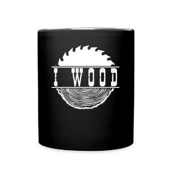Wood Saw Furniture Workshop Woodworking - Tasse einfarbig - Schwarz - Vorne