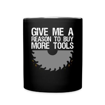 Dad DIY Workshop Craftsman Tools - Tasse einfarbig - Schwarz - Vorne