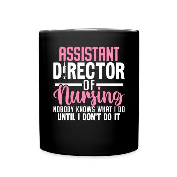 Directrice adjointe des soins infirmiers Infirmière infirmière ADON RN - Mug uni - noir - Devant