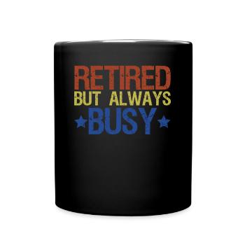 Pensioner Annuity Retirement Pension - Full Colour Mug - black - Front