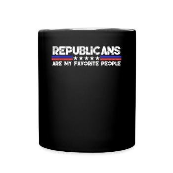 Republicans Conservative Republican - Tasse einfarbig - Schwarz - Vorne