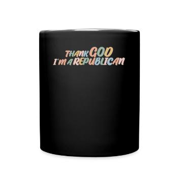 Conservative Republican Republicans Vote - Tasse einfarbig - Schwarz - Vorne