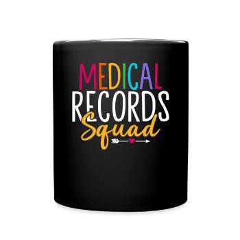 Équipe des dossiers médicaux Funny Healthcare Hospital - Mug uni - noir - Devant