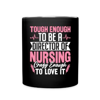 Directrice des soins infirmiers Funny Healthcare RN Nurse - Mug uni - noir - Devant