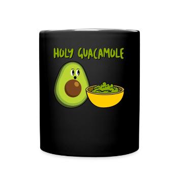 Avocado Tortilla Chips Guacamole - Full Colour Mug - black - Front