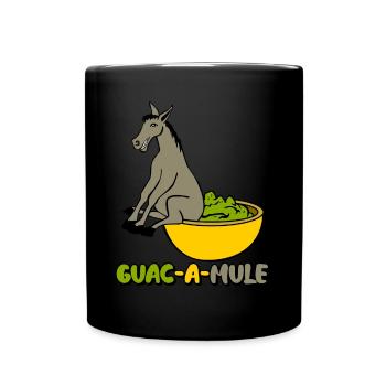 Mule Guacamole Tortilla Chips Avocado - Tasse einfarbig - Schwarz - Vorne