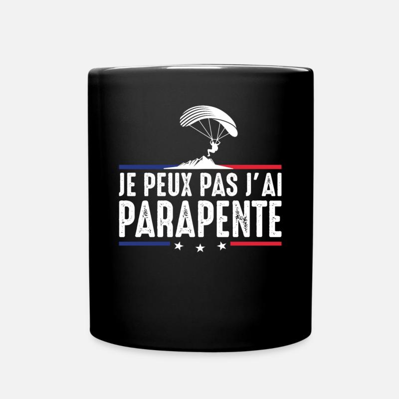 Je Peux Pas J'ai parapente Parachute parachutist - Mug uni - noir