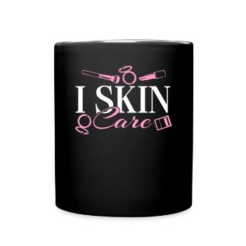 Skin Care Sunscreen Serum Face Mask - Full Colour Mug - black - Front