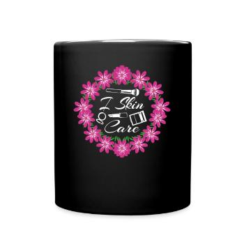 Sunscreen Skin Care Serum Face Mask - Full Colour Mug - black - Front