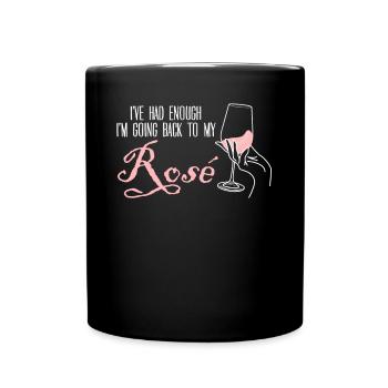 Rosé Wine Glasses Wine Drinker Vino - Tasse einfarbig - Schwarz - Vorne