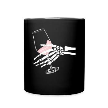 Red Wine Vino Rosé Wine Glasses - Tasse einfarbig - Schwarz - Vorne