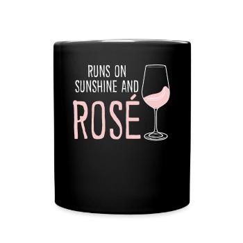 Vino Rosé Red Wine Glasses - Tasse einfarbig - Schwarz - Vorne