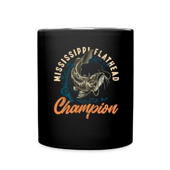 Drôle d’amateur de poisson-chat poisson à tête plate - Mug uni - noir - Devant