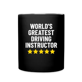 Le plus grand instructeur de conduite au monde Conduite amusante - Mug uni - noir - Devant