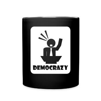 Elections Democracy Democrat Democratic - Full Colour Mug - black - Front