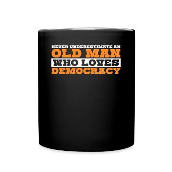Democratic Democrat Elections Democracy - Full Colour Mug - black - Front