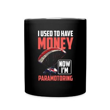 Paramotoring paramotoring - Full Colour Mug - black - Front